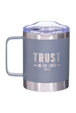 Trust the LORD Cool Gray Camp-style Stainless Steel Mug - Proverbs 3:5