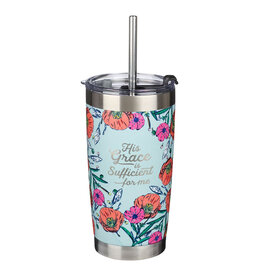 His Grace is Sufficient Travel Mug Stainless Steel