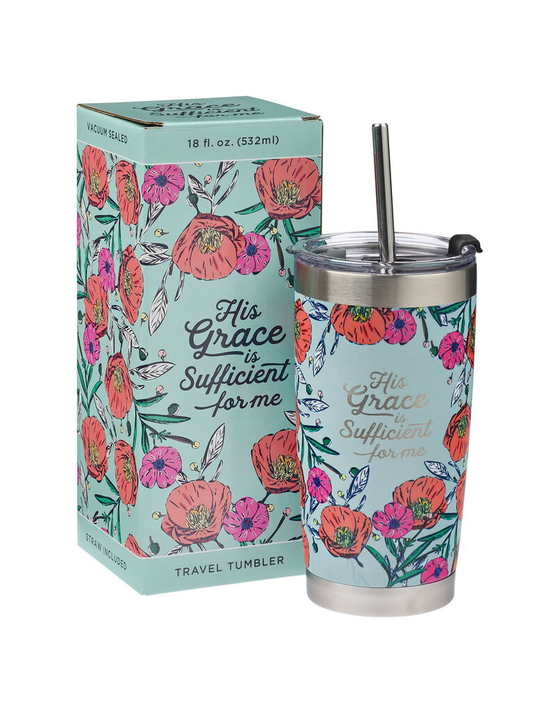 His Grace is Sufficient Travel Mug Stainless Steel
