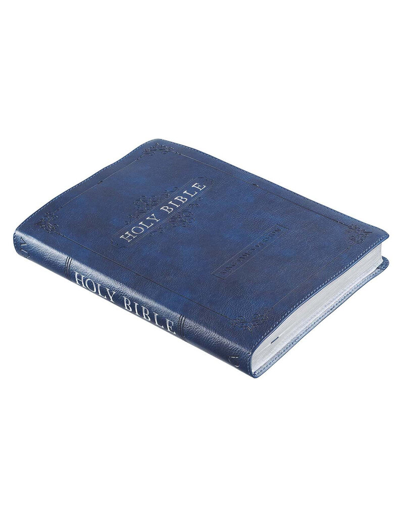 Thinline Large Print Bible Blue Leathersoft Thumb Indexed