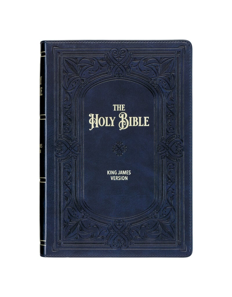 Black Framed Faux Leather Giant Print Full-size King James Version Bible with Thumb Index