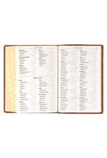 Giant Print Full-Size Bible Duo Tone Brown Leathersoft Thumb Indexed
