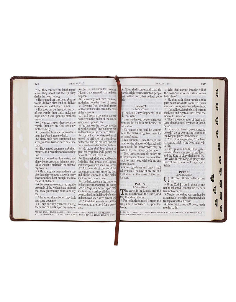 Super Giant Print Bible Brown Leathersoft