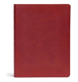 Holman Spurgeon Study Bible Crimson Leathertouch
