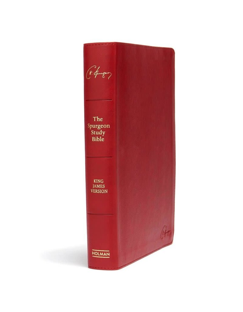 Holman Spurgeon Study Bible Crimson Leathertouch