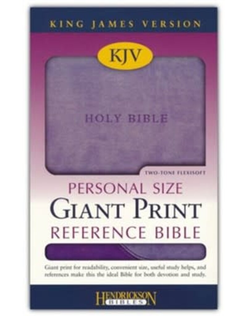 Personal Size Giant Print Reference Bible Violet Lilac Flexisoft