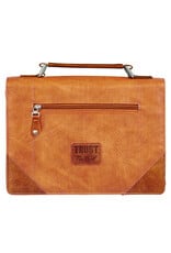 Trust in the Lord Tan and Honey-brown Classic Bible Cover