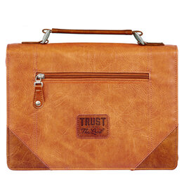 Trust in the Lord Tan and Honey-brown Classic Bible Cover
