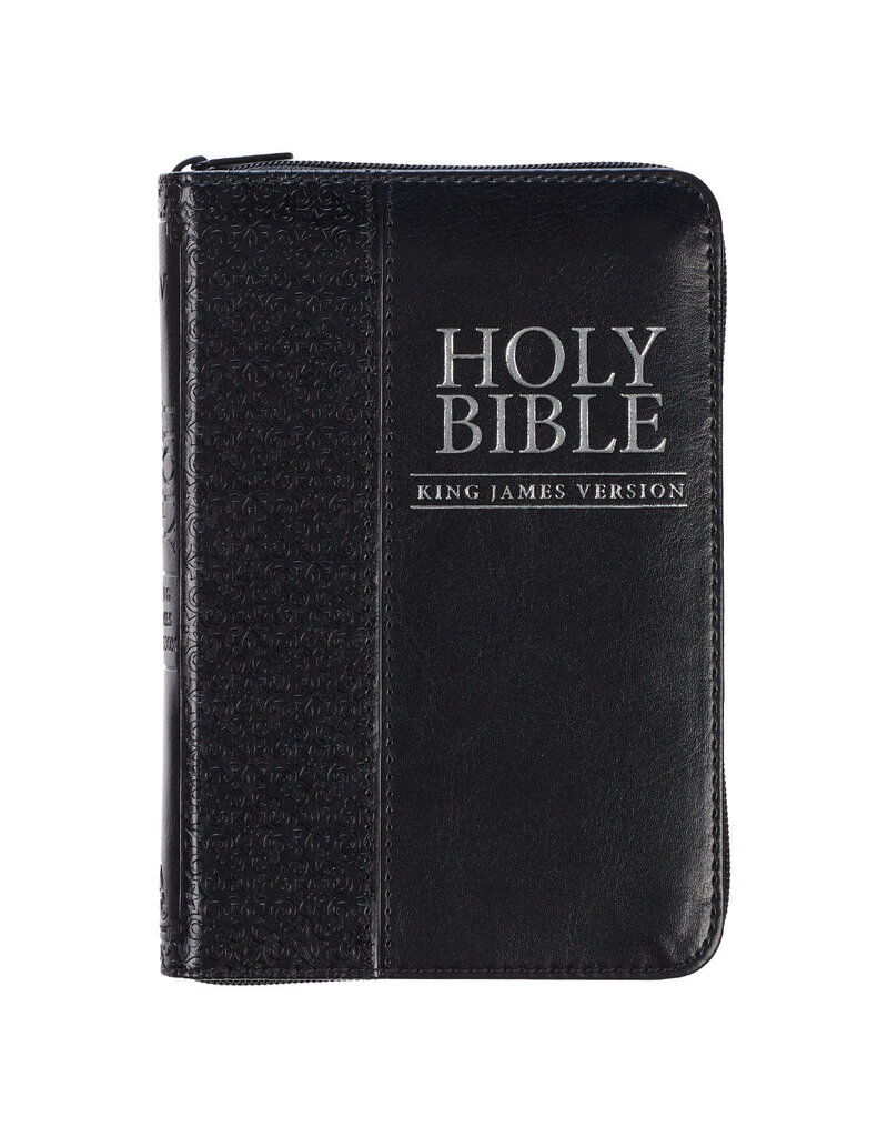 Pocket Zipper Bible Black