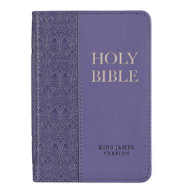 Purple Faux Leather KJV Mini Pocket Bible