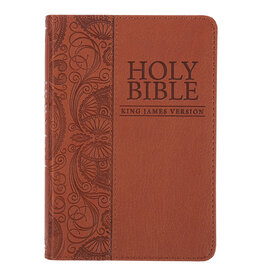 Toffee Brown Faux Leather KJV Mini Pocket Bible