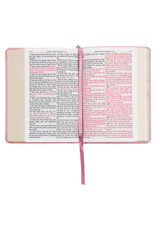 Ballet Pink Large Print Compact King James Version Bible