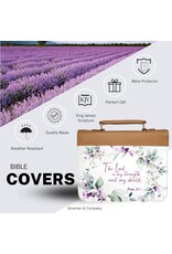 KJV Bible Cover Purple Lavender Psalm 28:1