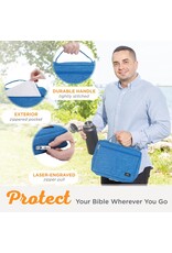Canvas Value Bible Covers with Ichthus Patch