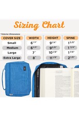 Canvas Value Bible Covers with Ichthus Patch
