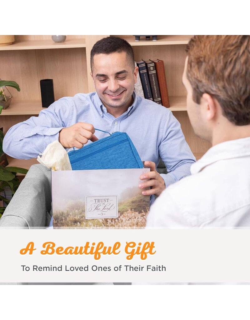 Canvas Value Bible Covers with Ichthus Patch