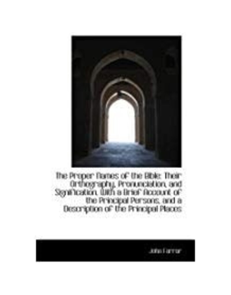 Proper Names of the Bible