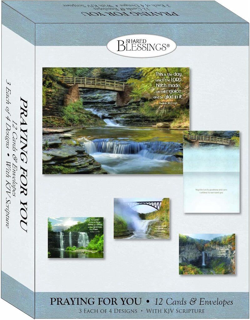 Waterfalls Praying for You Cards