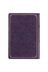 Purple Floral Faux Leather Giant Print Full-size KJV Bible with Thumb Index