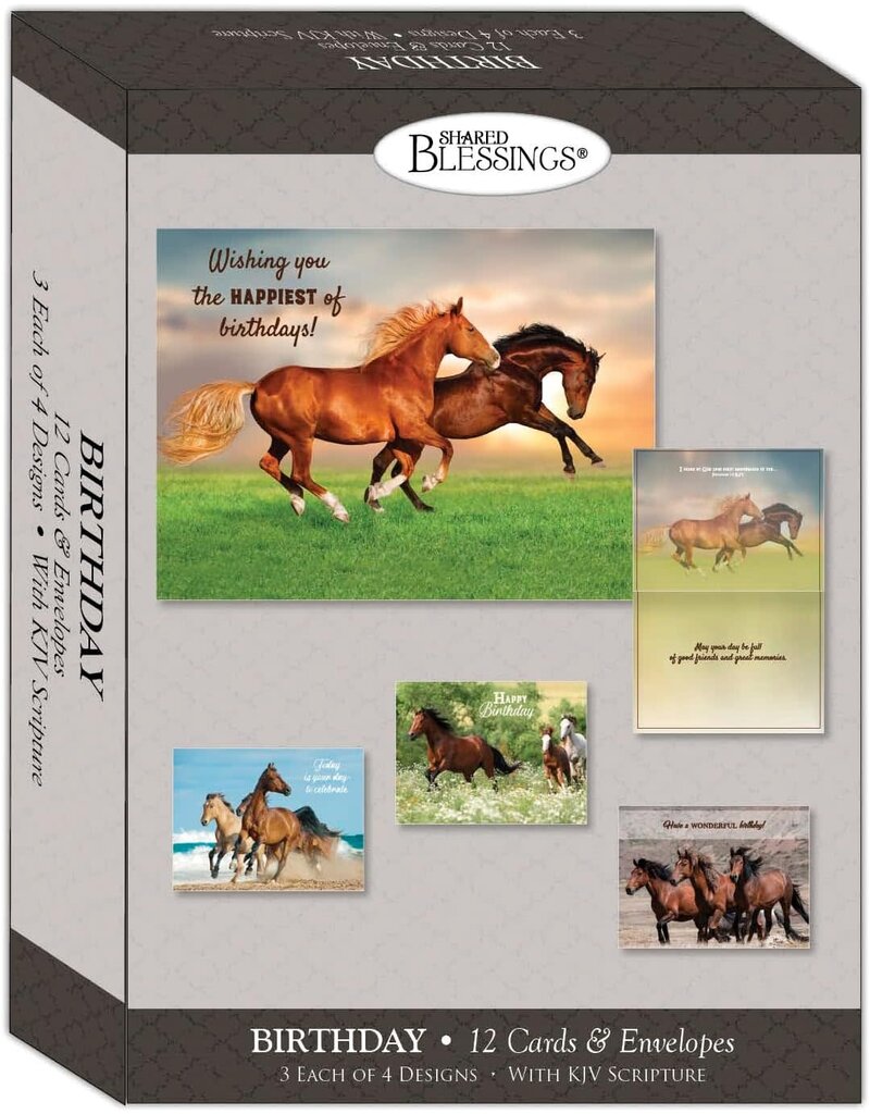 Wild Horses Birthday Cards