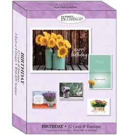 Flowers in a Vase Birthday Cards