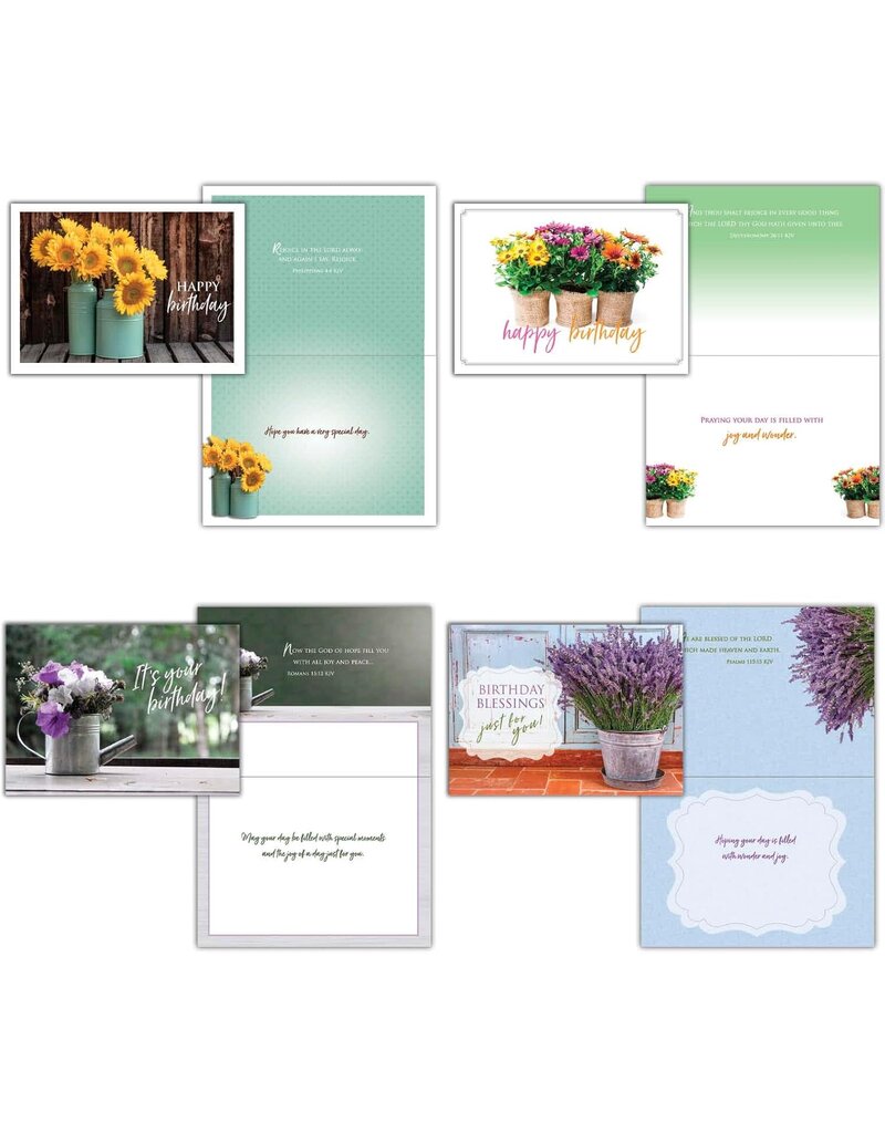Flowers in a Vase Birthday Cards