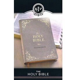Pearlized Ivory Faux Leather King James Version Deluxe Gift Bible with Thumb Index