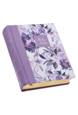 Purple Floral Faux Leather Hardcover Note-taking Bible