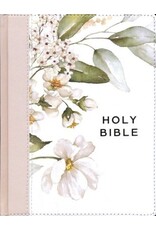 Feather Gray Floral Faux Leather Hardcover King James Version Note-taking Bible