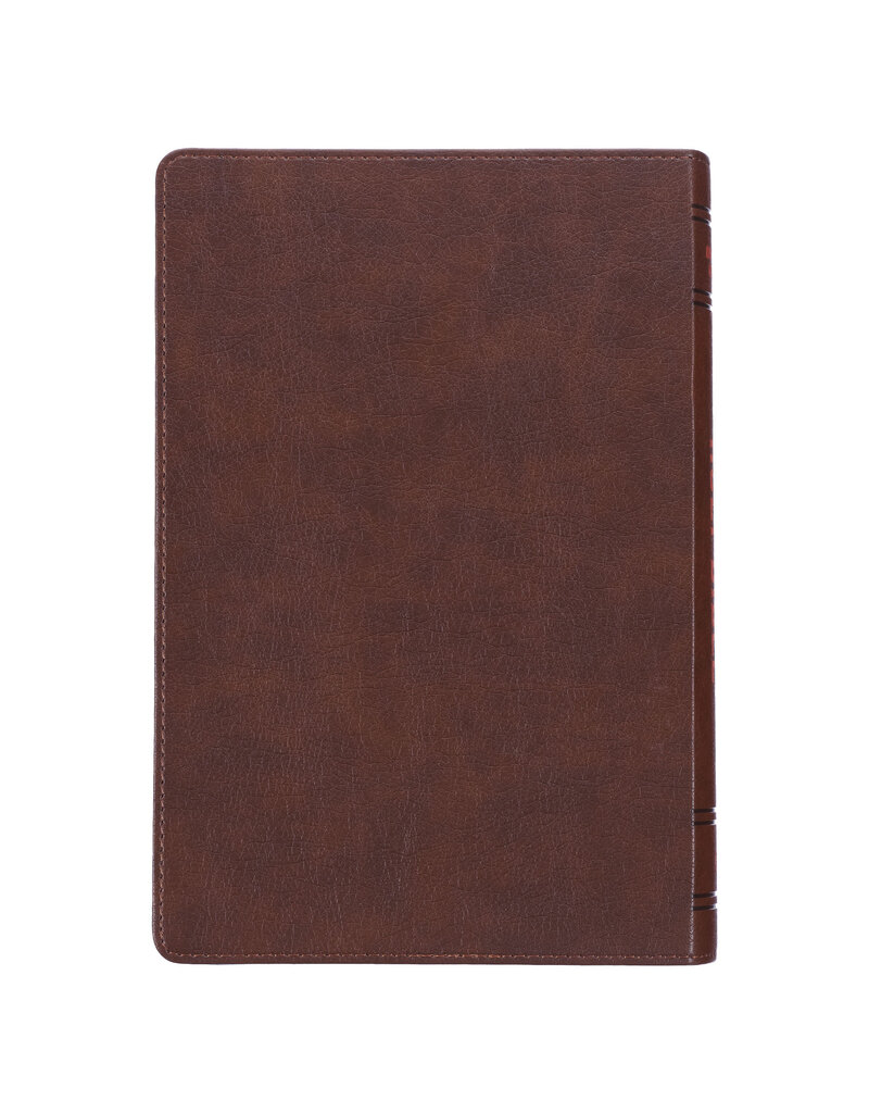 Lion Brown Faux Leather Kid's King James Version Bible