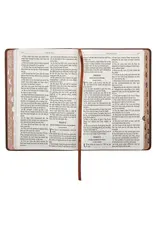 Lion Brown Faux Leather Kid's King James Version Bible