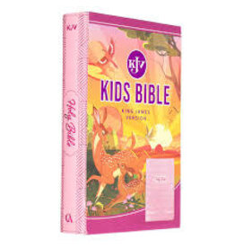 Blossom Pink Heart Faux Leather King James Version Kid's Bible