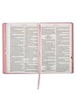 Blossom Pink Heart Faux Leather King James Version Kid's Bible