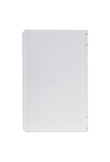 White Floral Faux Leather Giant Print Standard-size King James Version Bible with Thumb Index