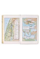 White Floral Faux Leather Giant Print Standard-size King James Version Bible with Thumb Index