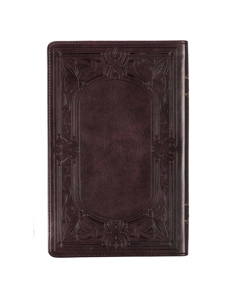 Gift Edition Bible Dark Brown Leathersoft Thumb Indexed