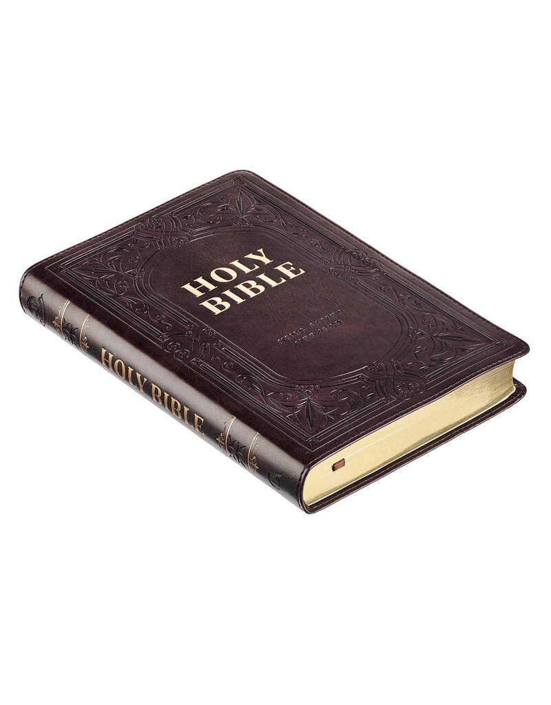 Gift Edition Bible Dark Brown Leathersoft Thumb Indexed