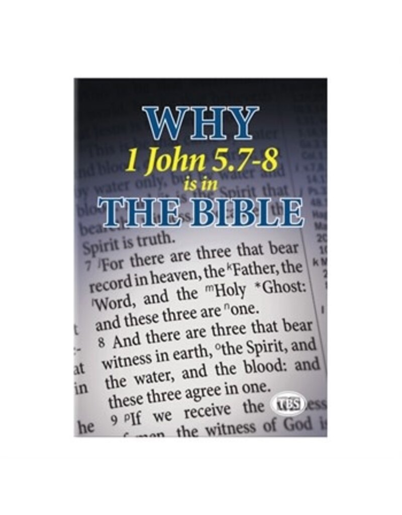 Why 1 John 5:7-8 Is in the Bible?
