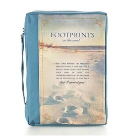 Footprints Poly-canvas Value Bible Cover