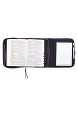 Grace Purple Tri-fold Organizer Bible Cover