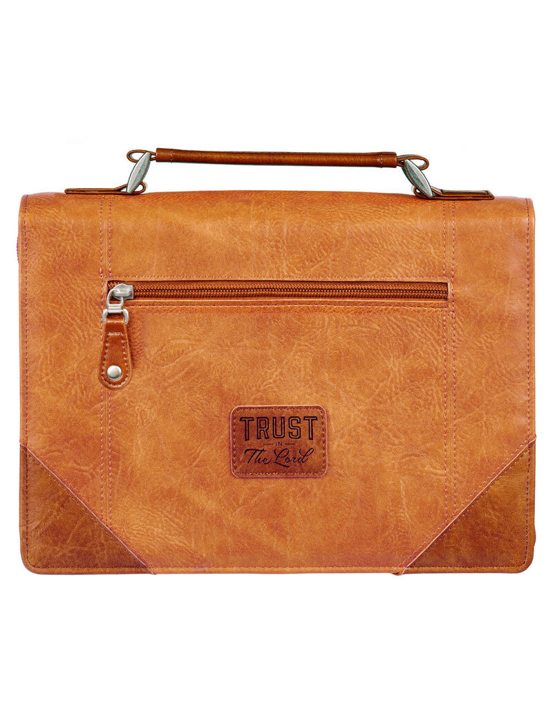 Trust in the Lord Tan and Honey-brown Classic Bible Cover