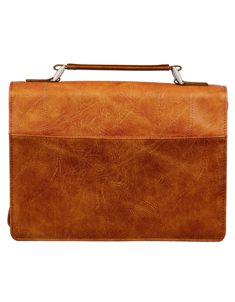 Trust in the Lord Tan and Honey-brown Classic Bible Cover