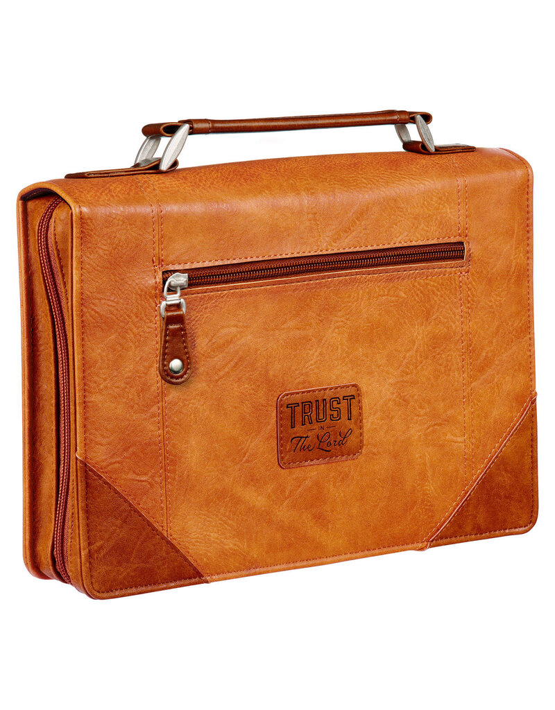 Trust in the Lord Tan and Honey-brown Classic Bible Cover