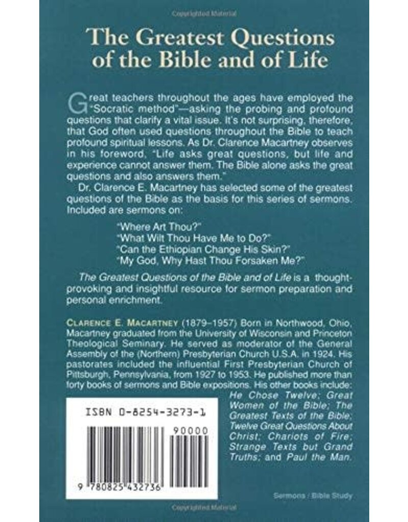 Greatest Questions of the Bible and of Life