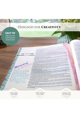 Blush Bouquet Faux Leather Hardcover Large Print King James Version Note-taking Bible
