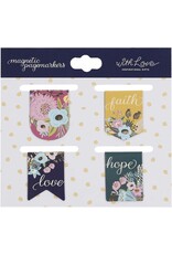 Faith Hope Love Die-cut Petite Magnetic Bookmark Set