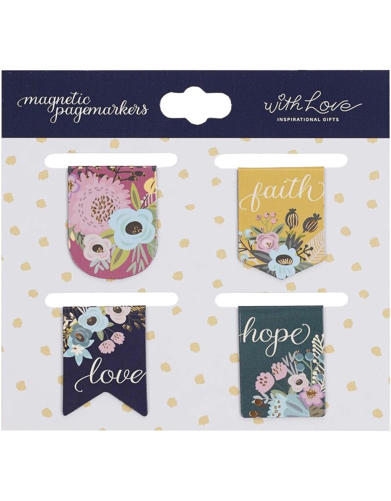 Faith Hope Love Die-cut Petite Magnetic Bookmark Set