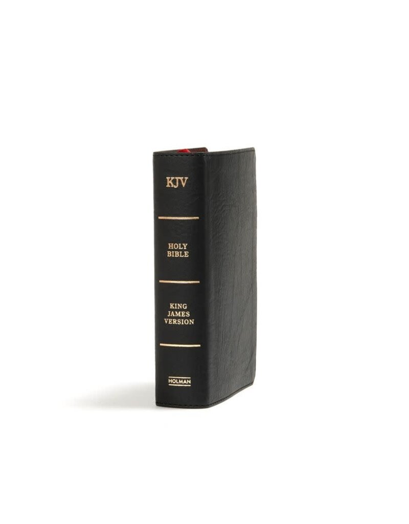 Large Print Compact Reference Bible Black Leathertouch