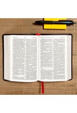 Large Print Compact Reference Bible Black Leathertouch