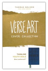 Holy Bible: Thinline Youth Edition, Blue Leathersoft, Red Letter, Comfort Print: King James Version (Verse Art Cover Collection)